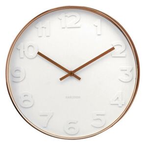 Nástěnné hodiny embos 51 cm měď - Karlsson