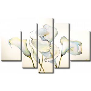 Murando DeLuxe Bílé tančící květy Velikost: 170x110 cm