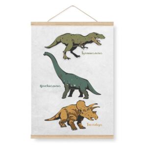 Plakát do dětského pokoje - dinosauři A3