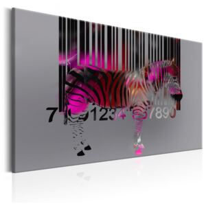 Murando DeLuxe Fialová zebra Velikost: 90x60 cm
