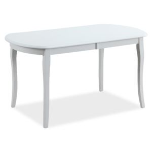 Stůl ALICANTE bílý 120(159)x80 120-159 x 80, bílá/, dřevo