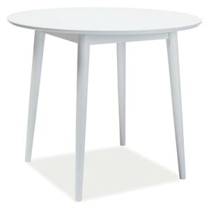 Stůl LARSON bílý 90x90, 90 x 90 cm, bílá , dřevo