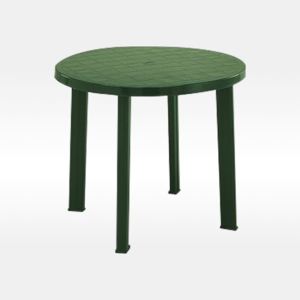 HAPPY GREEN Zahradní plastový stůl Tondo pr. 90 cm - zelený
