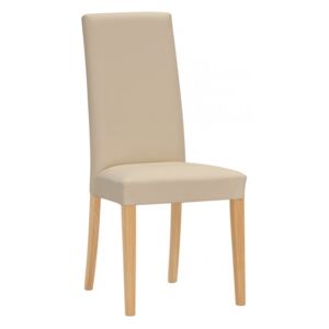 Jídelní celočalouněná židle Stima Nancy - PU kůže, více barev Varianta 8 - buk, koženka beige