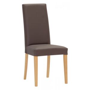 Jídelní celočalouněná židle Stima Nancy - PU kůže, více barev Varianta 1 - buk, koženka tortora