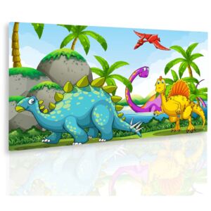InSmile ® Obraz dinosuři Velikost: 90x60 cm