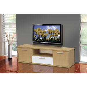 Televizní stolek TV12 barva lamina: buk/bílá
