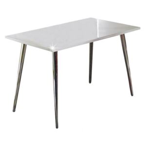 Jídelní stůl v moderním designu bílá ve vysokém lesku PEDRO