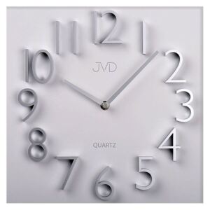 Nástěnné hodiny JVD HB19 s vystouplými 3D číslicemi (POSLEDNÍ KS NA PRODEJNĚ V DOMAŽLICÍCH!!)