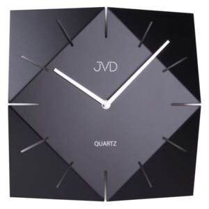 Luxusní černé designové hranaté hodiny JVD HB21.3