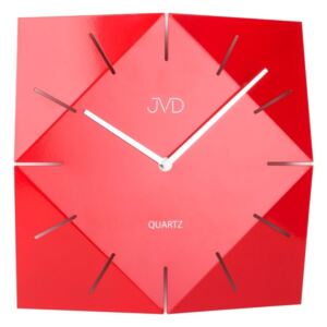 Luxusní červené designové hranaté hodiny JVD HB21.1