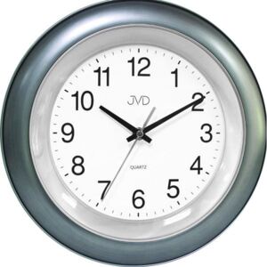 Modro-zelené nástěnné hodiny JVD TS13.2 (Modro-zelené lesklé designové hodiny)