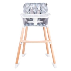 ELIS DESIGN Jídelní židlička rostoucí barva: šedá, barevný vzor