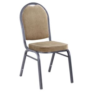 Konferenční židle stohovatelná v béžové látce TK2022