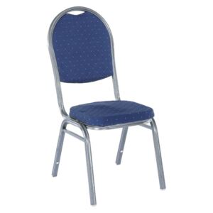 Konferenční židle stohovatelná v tmavě modré látce TK2022