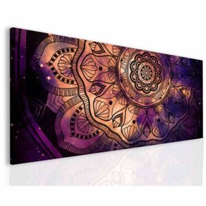 InSmile ® Obraz Ultra violet mandala Velikost: 150x70 cm