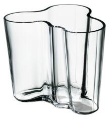 Skleněná váza Alvar Aalto Clear 9,5 cm Iittala