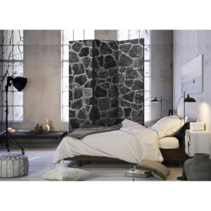 Murando DeLuxe Paraván černé kameny II Velikost: 135x172 cm