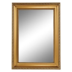 Zrcadlo ve zlatém provedení s dřevěným rámem TYP 10 TK2200