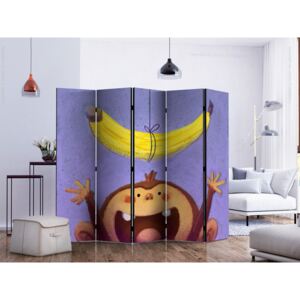 Murando DeLuxe Paraván Opice s banánem Velikost: 225x172 cm