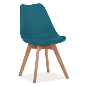Židle SIR, 83x49x41, buk/modrá