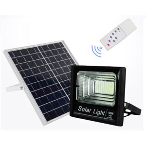 SOLAR SH109 Solární reflektor zahradní 60W, dálkový ovladač (Solární zahradní svítidlo)