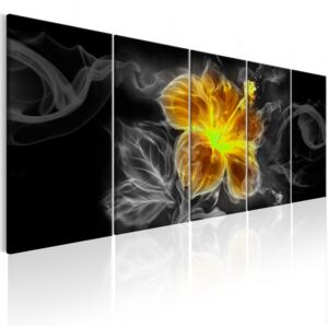 Murando DeLuxe Vícedílné obrazy na zeď - kouřový květ III Velikost: 150x60 cm