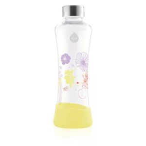 Žlutá skleněná láhev Equa Flowerhead Daisy, 550 ml
