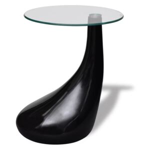 Konferenční stolek Gevin ve tvaru kapky | černá