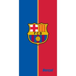 Bavlněná froté osuška 70x140 cm - FC Barcelona One Stripe