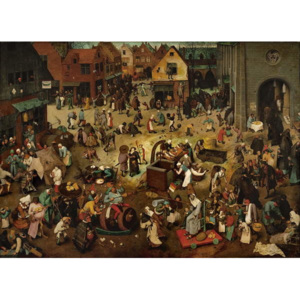 Obraz, Reprodukce - Fight between Carnival and Lent, 1559, Pieter the Elder Bruegel