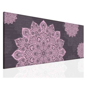 InSmile ® Mandala fialový obraz Velikost: 150x60 cm