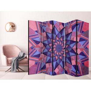 Murando DeLuxe Paraván hvězdná mandala II - růžová fialová Velikost: 225x172 cm