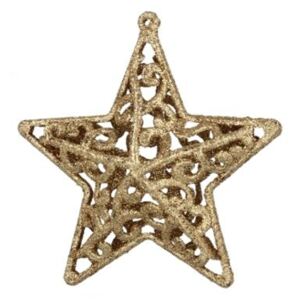 Bestent Ozdoby na vánoční stromek - hvězda 3ks 10,5cm GOLD