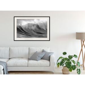 Plakát - Velká vlna - Big Wave 30x20 Černý rám s passe-partout