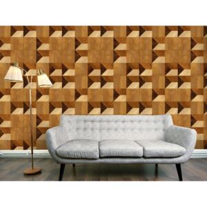 Murando DeLuxe Bloky v barvě medu Klasické tapety: 50x1000 cm - vliesové