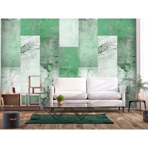 Murando DeLuxe Zeleno šedý obklad Klasické tapety: 50x1000 cm - vliesové