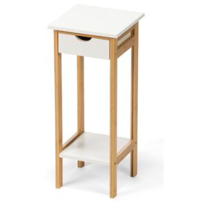 Rohový stolek DT003 bílý