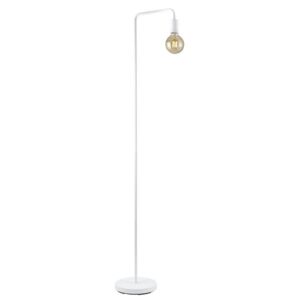 Trio 408000131 Diallo, industriální bílá stojací lampa s vypínačem, 1x42W E27, výška 149cm
