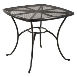 Home & Garden Zahradní kovový stůl Venezia 80 × 80 cm černá (DS18156399)