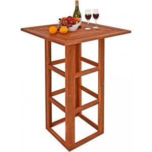 Zahradní barový stolek 75 cm | masivní akáciové dřevo