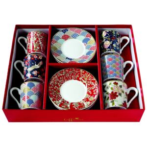 Easy Life Porcelánové šálky a podšálky na kávu Okinawa R0126-OKIN