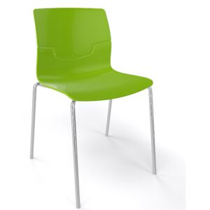 GABER - Židle SLOT FILL NA - zelená/chrom