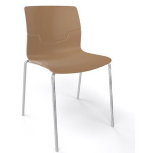 GABER - Židle SLOT FILL NA - béžová/chrom