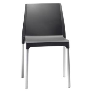 SCAB - Židle CHLOÉ MON AMOUR - antracitová/hliník