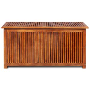 Venkovní úložný box z masivního akáciového dřeva - 117x50x58 cm
