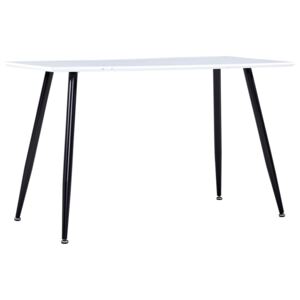Jídelní stůl bíločerný 120 x 60 x 74 cm MDF