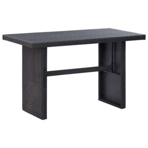 Zahradní stůl černý 110 x 60 x 67 cm polyratan
