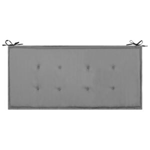 Poduška na zahradní lavici černo-šedá 100 x 50 x 3 cm