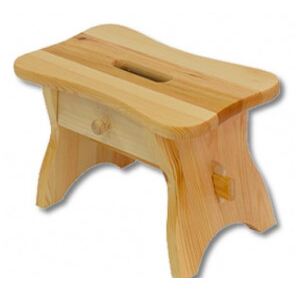Dřevěná stolička s šuplíkem CZ740